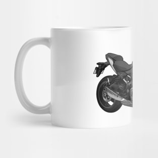 Grey GSX S1000 Bike Illustration Mug